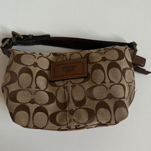 Brown Coach small shoulder bag